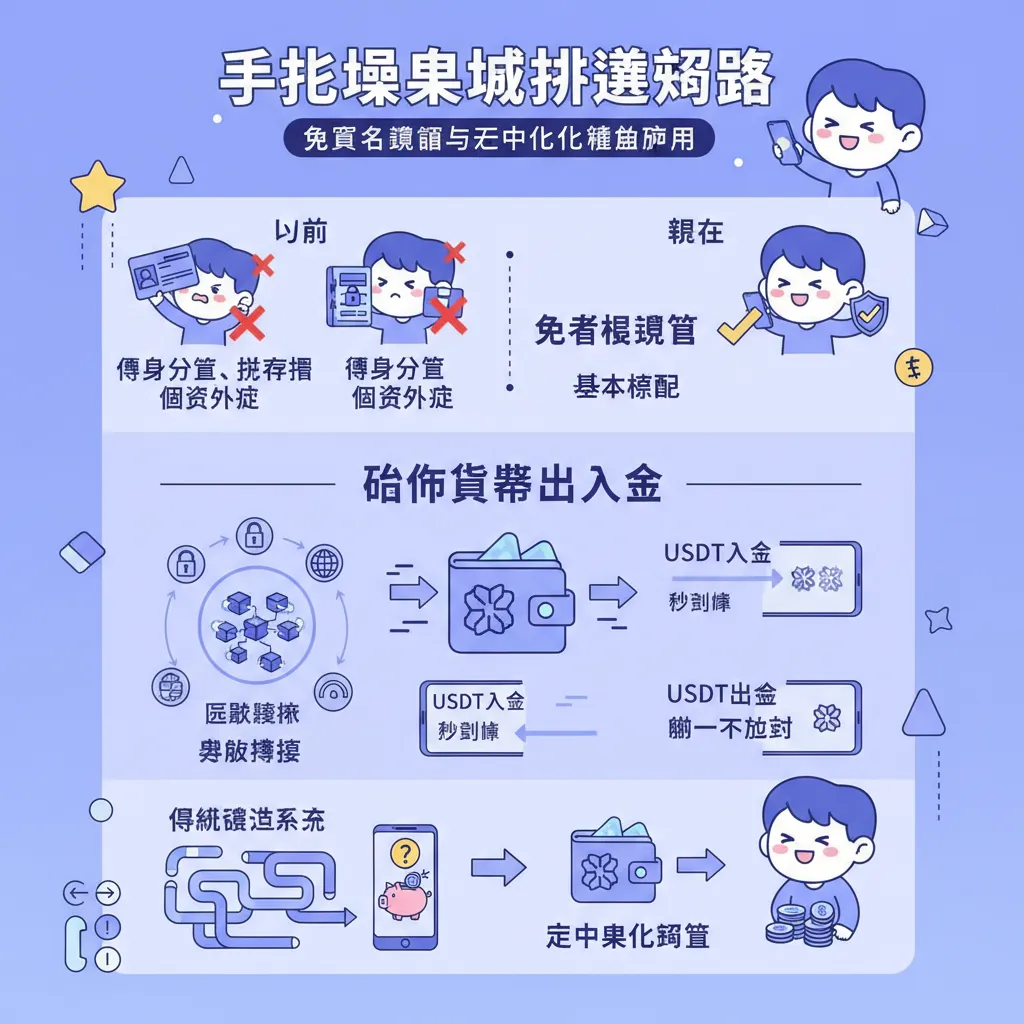 手機娛樂城挑選攻略：免實名認證與去中心化錢包應用